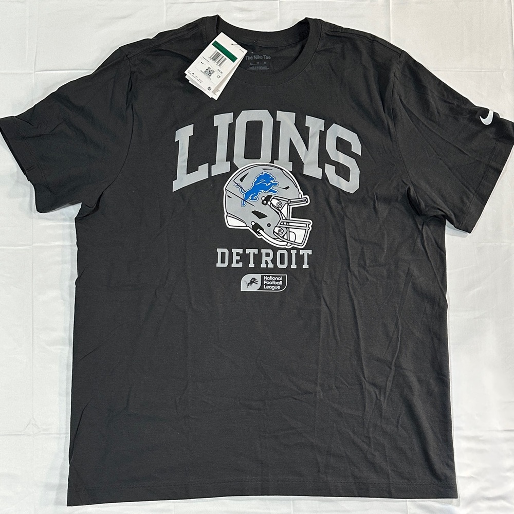 NWT Men’s Nike Detroit Lions Black T-Shirt. X-Large